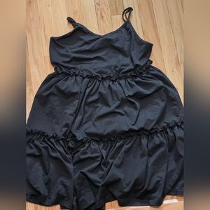 SHEIN Black Sleeveless Spaghetti Strap Mini Sundress